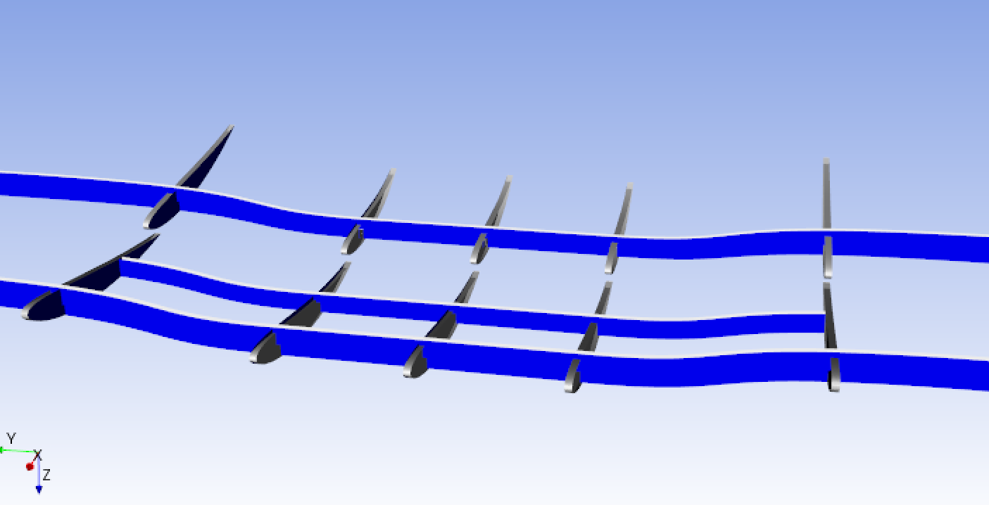 Alternate FEA view showing rib spacing and spar integration